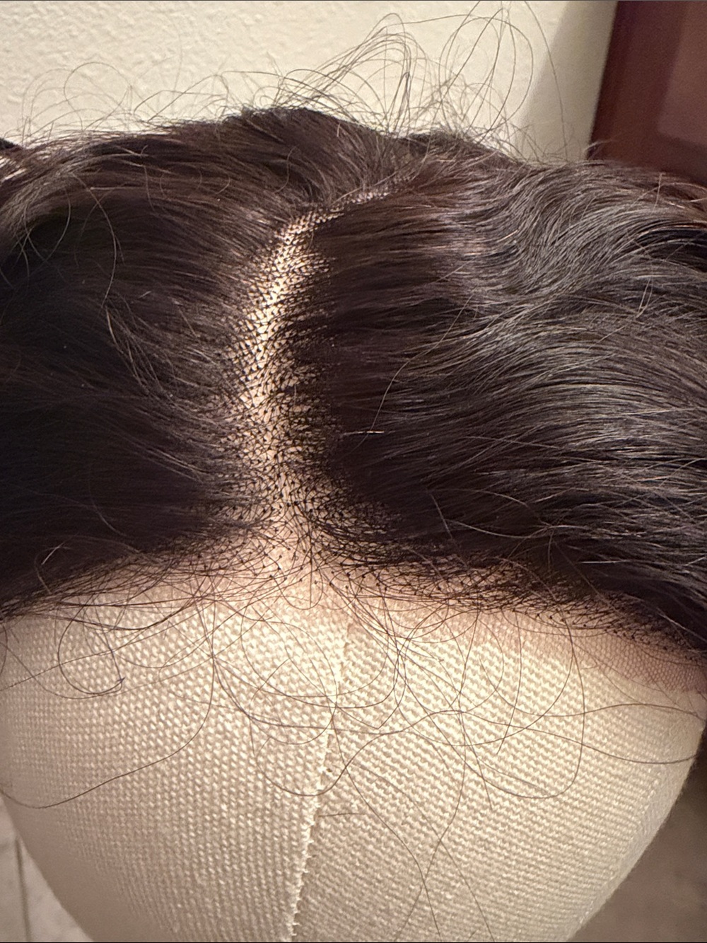 Black Lace Front Wig - Natural Center Part human hair clueless